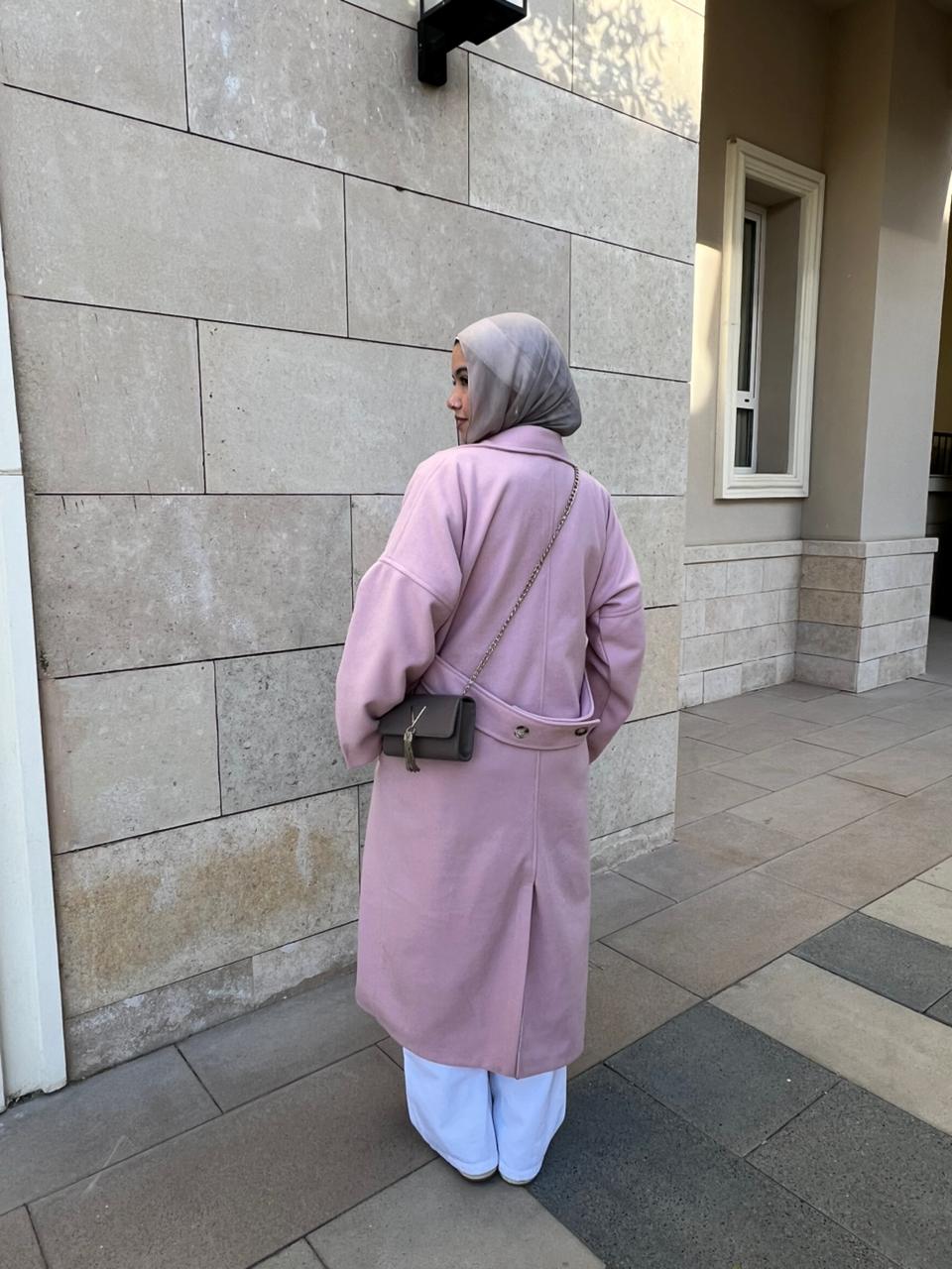 THE CORE COAT-IN POWDER PINK