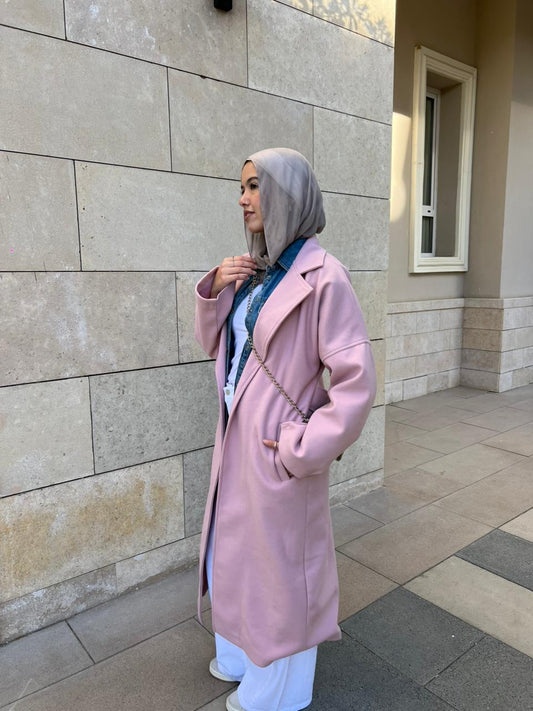THE CORE COAT-IN POWDER PINK