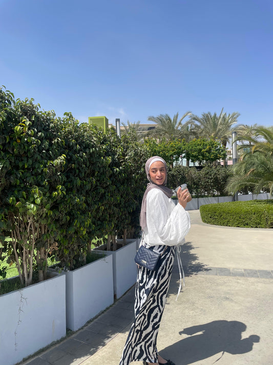 Ribbon blouse - White