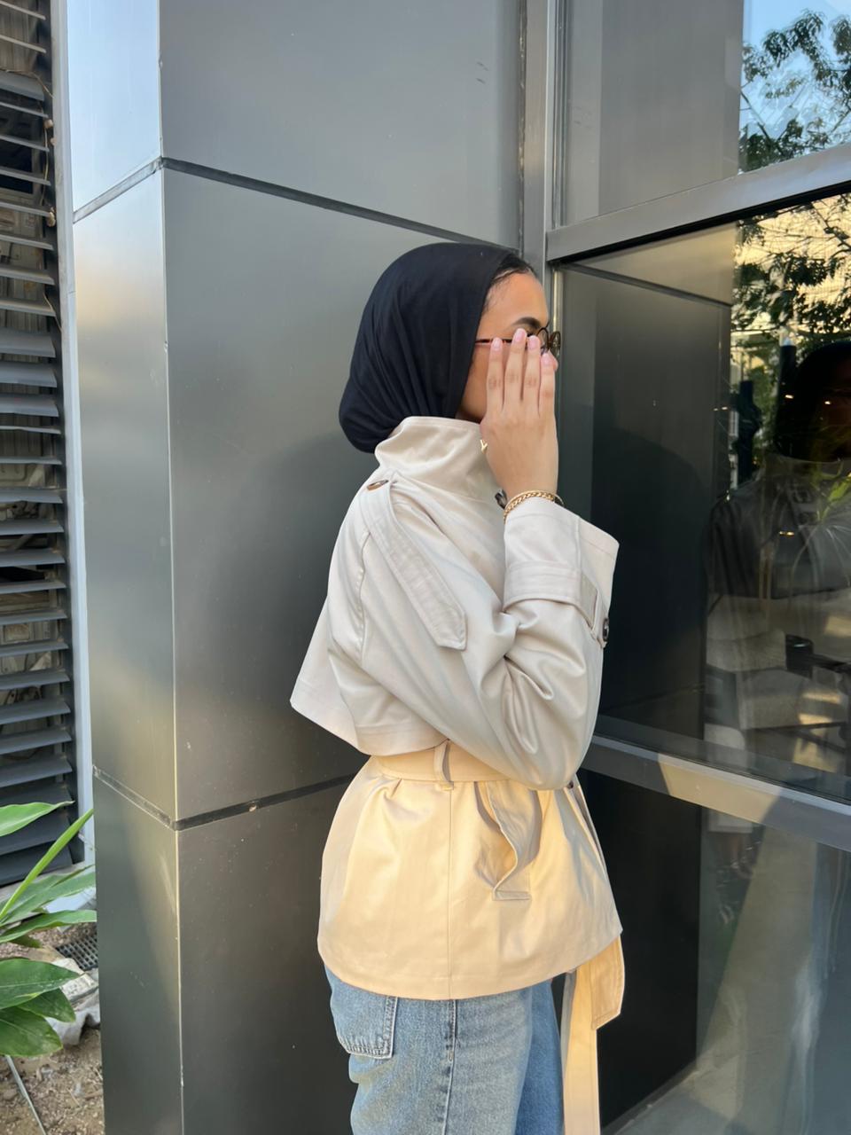 THE COLLÉR TRENCH- in beige               (PRE-ORDER)